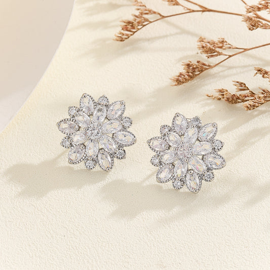 Opulent Diamond Flora Radiance Earrings