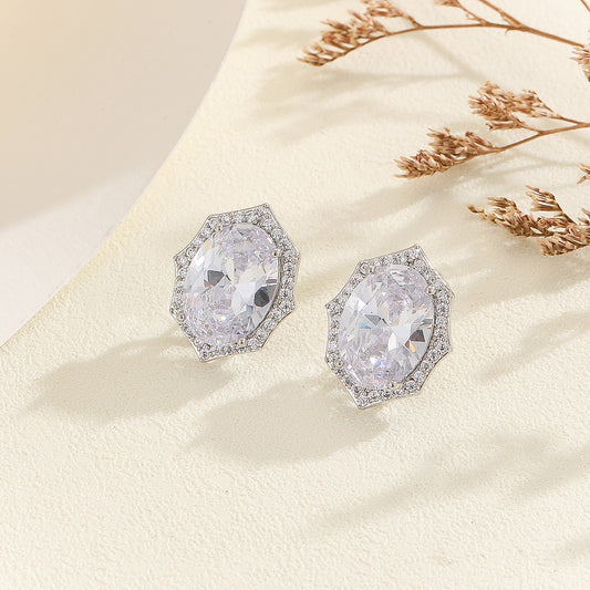 Enchanting Halo Elegance Diamond Earrings