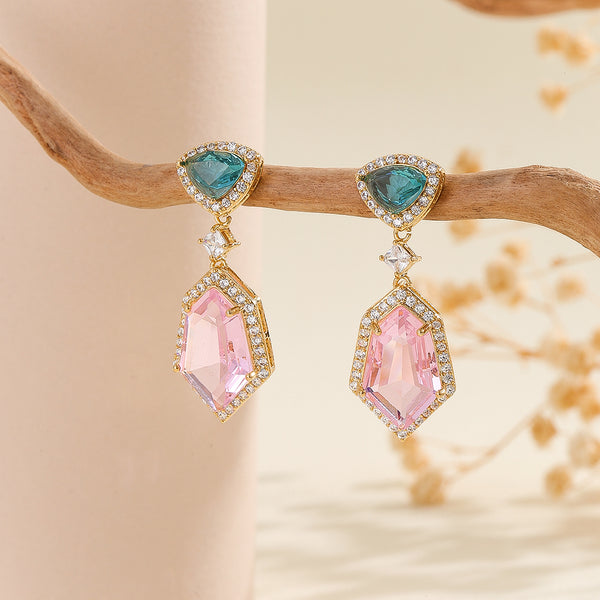 Beautiful Teal Tranquility Earrings - Reet Pehal