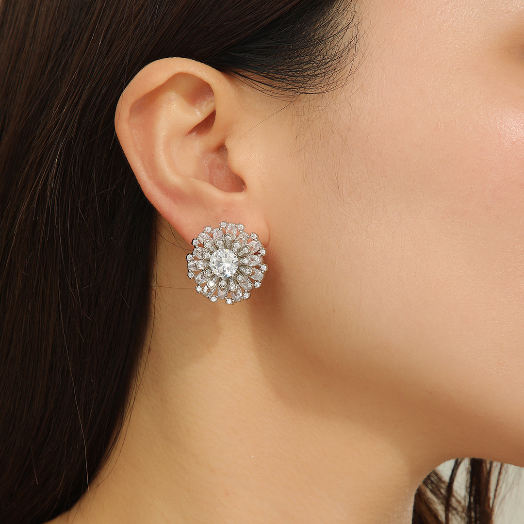 Gleam Queen Diamond Earrings - Reet Pehal