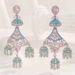 Load image into Gallery viewer, Gorgeous Turquoise Whispers Chandelier Earrings - Reet Pehal
