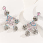 Load image into Gallery viewer, Gorgeous Turquoise Whispers Chandelier Earrings - Reet Pehal
