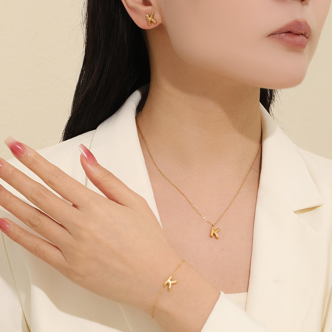 Gilded Signature Jewelry Set "K"