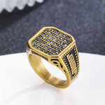 Load image into Gallery viewer, Regal Grid Pave Rings
