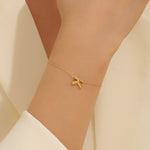 Load image into Gallery viewer, Gilded Initial Chain Bracelet &quot;K&quot;
