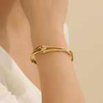 Load image into Gallery viewer, Contemporary Interlace Bangle
