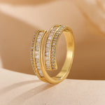 Load image into Gallery viewer, Modern Symphony Diamond Wrap Ring
