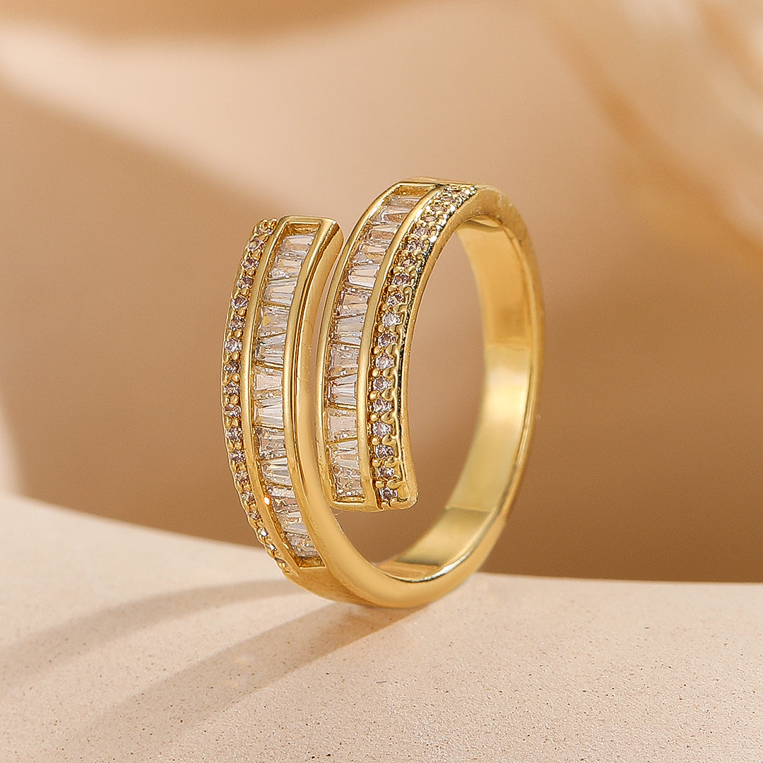 Modern Symphony Diamond Wrap Ring