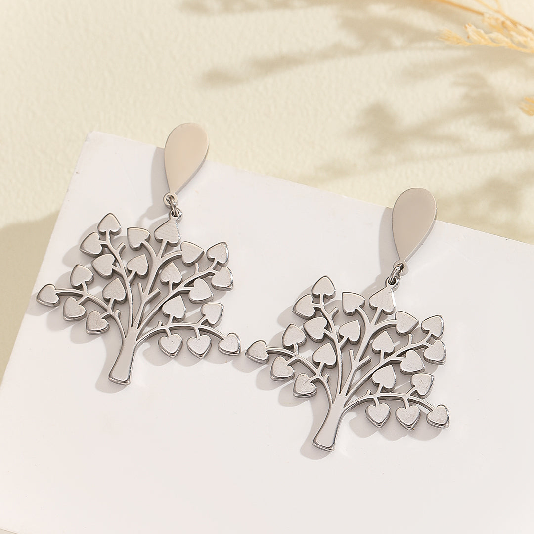 Heartwood Tree Drop Earrings