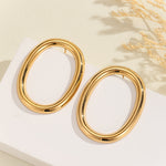 Load image into Gallery viewer, Modern Metallic Loop Earrings
