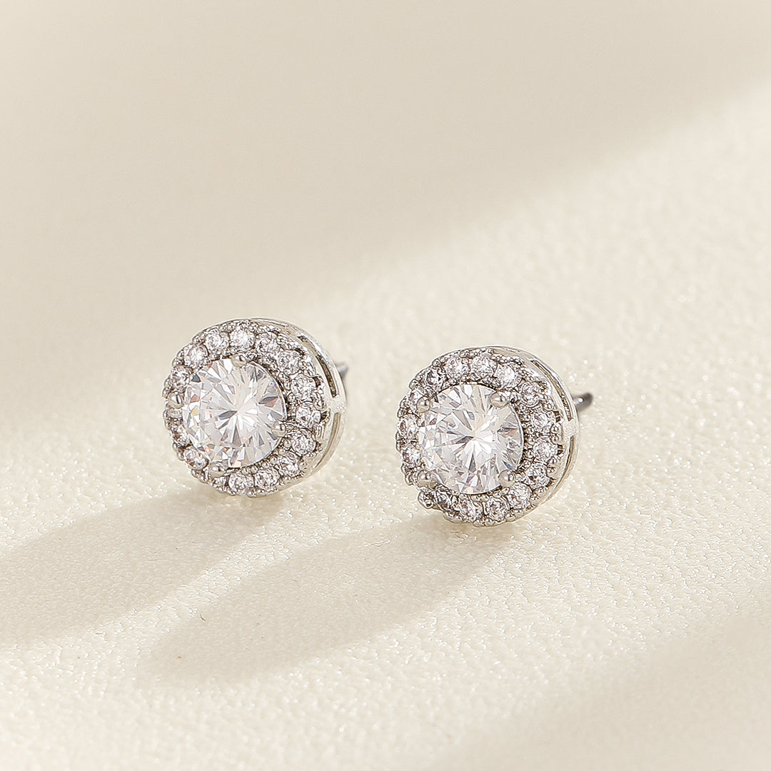 Celestial Spark Round Diamond Studs