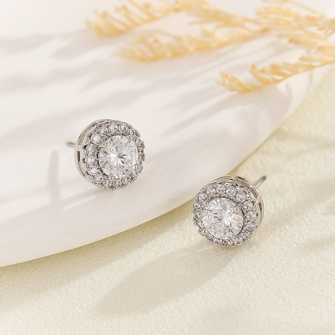 Celestial Spark Round Diamond Studs