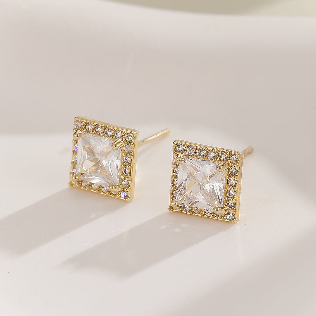 Classic Brilliance Square Studs