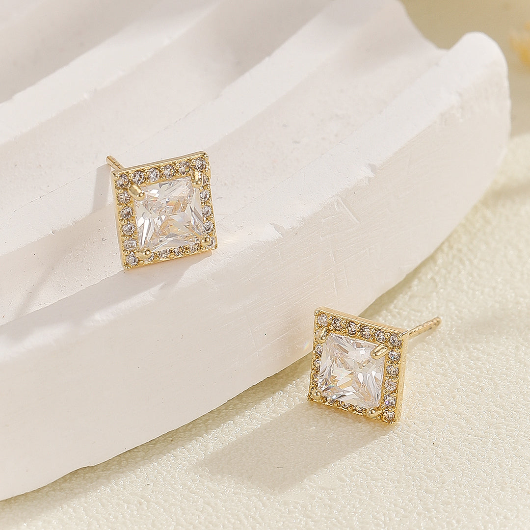 Classic Brilliance Square Studs