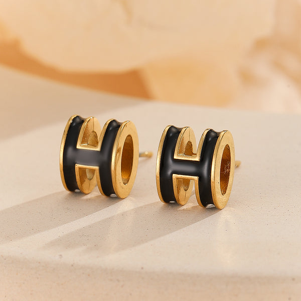 Trendy H-Bar Earrings