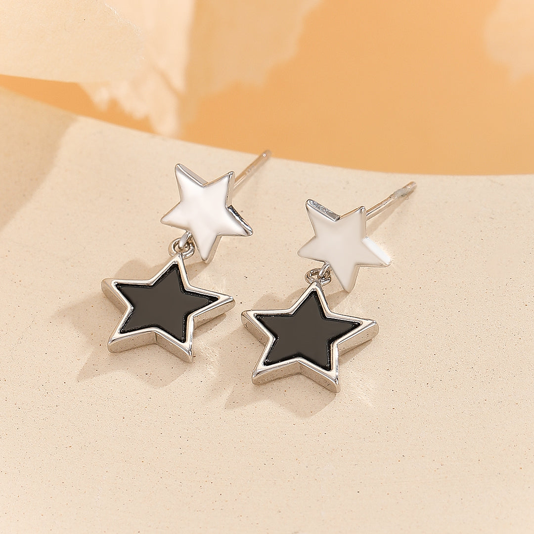 Stellar Star Drop Earrings