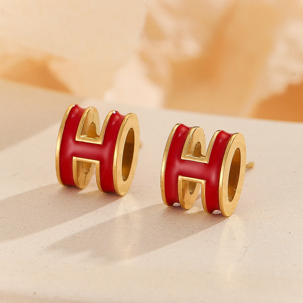 Trendy H-Bar Earrings