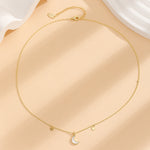 Load image into Gallery viewer, Starlit Crescent Elegance Pendant
