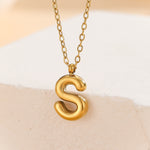 Load image into Gallery viewer, Personalized Gold Initial Charm Pendant &quot;S&quot;
