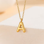 Load image into Gallery viewer, Personalized Gold Initial Charm Pendant &quot;A&quot;
