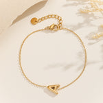 Load image into Gallery viewer, Gilded Initial Chain Bracelet &quot;A&quot;
