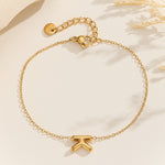 Load image into Gallery viewer, Gilded Initial Chain Bracelet &quot;K&quot;
