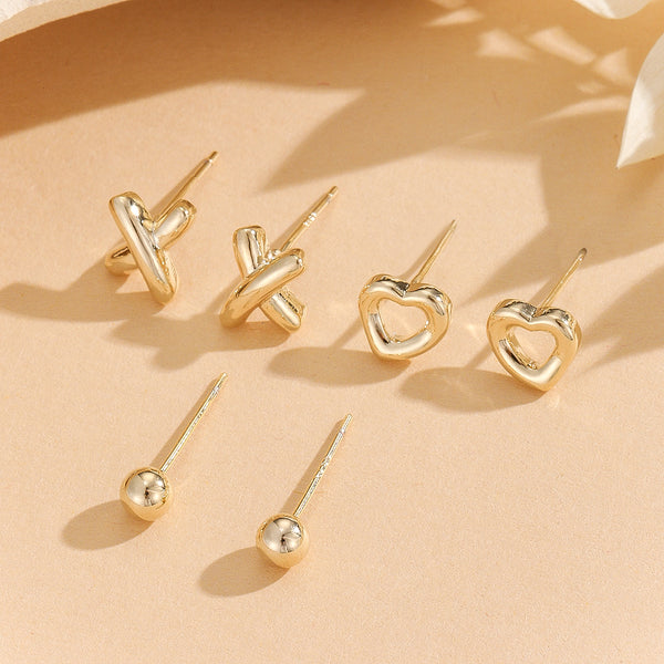 Sleek Symbols Earrings Set